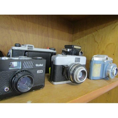 622 - PHOTOGRAPHY, collection of cameras to include Agifold, Ross Ensign and Agfa Isolette