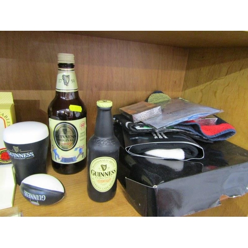 624 - GUINNESS, embroidered cap, miniature items and other advertising items