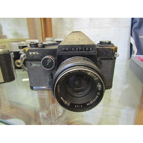 682 - PHOTOGRAPHY, Prinzflex TTL camera, also Yashica Minister 113 camera and 3 others