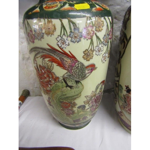 724 - ORIENTAL CERAMICS, 2 modern oriental large vases