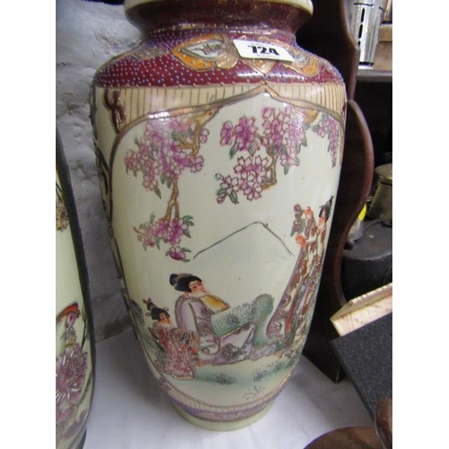 724 - ORIENTAL CERAMICS, 2 modern oriental large vases