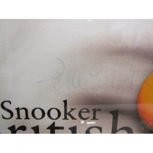 432 - SNOOKER, Peter Ebdon signed British Open Snooker 2000 display, together with results sheet and 1 sim... 