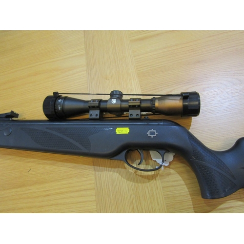 111 - AIR RIFLE, norica 0.22 calibre air rifle with telescopic sights