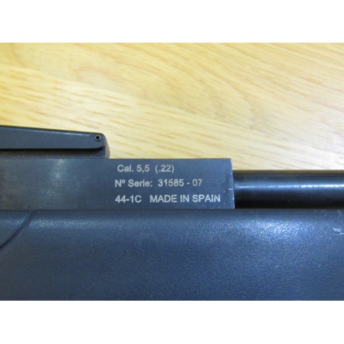 111 - AIR RIFLE, norica 0.22 calibre air rifle with telescopic sights