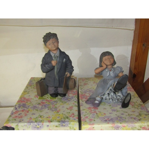 21 - ELISA, 2 child figures, also Wedgwood Shirley Curzon figurine 