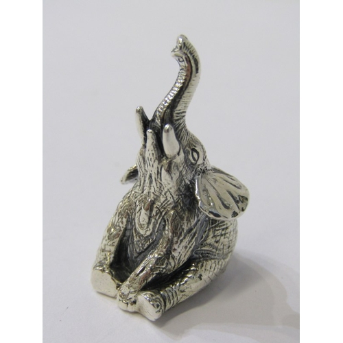 227 - NOVELTY PIN CUSHION, sterling silver pin cushion in the form of an elephant