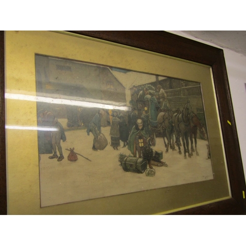 358 - CECIL ALDIN, 2 oak framed lithographs 