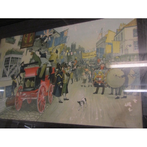 358 - CECIL ALDIN, 2 oak framed lithographs 