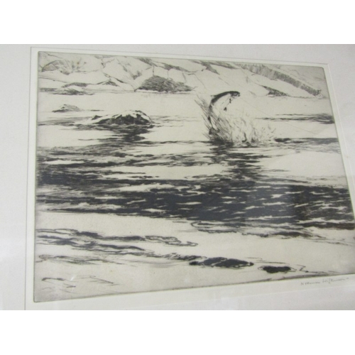 360 - NORMAN WILKINSON, 3 signed etchings 