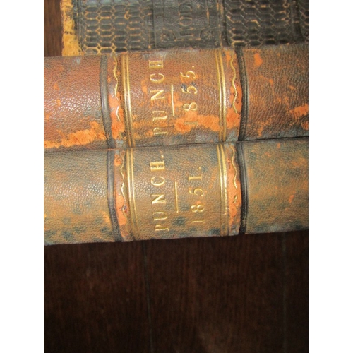 382 - PUNCH, 2 Victorian bound volumes of Punch, Victorian Bible, etc