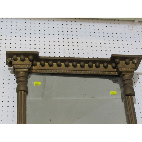 394 - REGENCY DESIGN GILT COLUMN SUPPORT NARROW OVER MANTEL