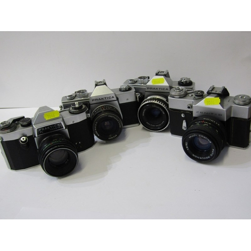 41 - CAMERAS, collection of Praktica cameras, including the PLC3, MTL3, PL NovaIB, etc, also other camera... 