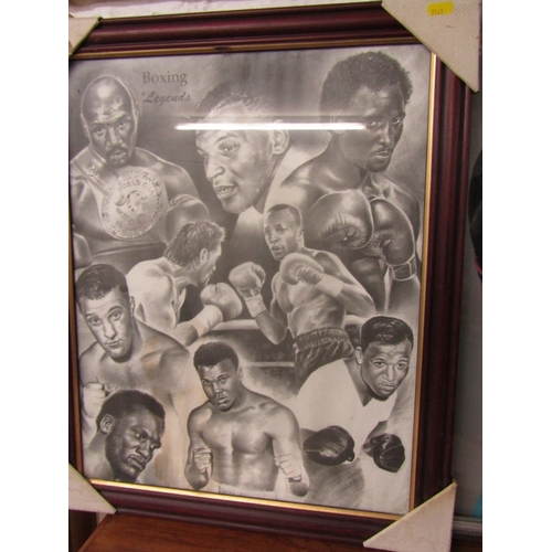 427 - RICKY HATTON, colour poster of a young Ricky Hatton, signed across chest, also a Boxing Legends prin... 