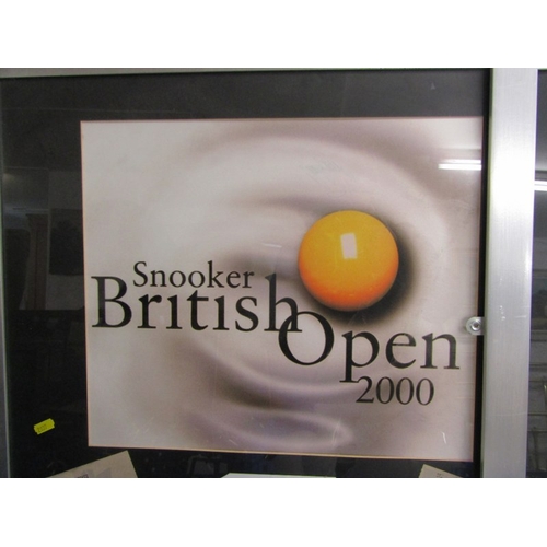 432 - SNOOKER, Peter Ebdon signed British Open Snooker 2000 display, together with results sheet and 1 sim... 