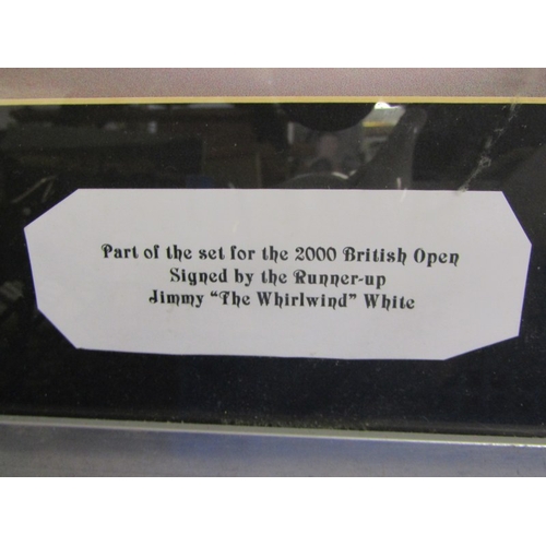 432 - SNOOKER, Peter Ebdon signed British Open Snooker 2000 display, together with results sheet and 1 sim... 