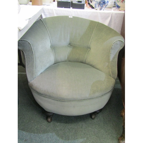 453 - VICTORIAN BUTTON BACK TUB ARMCHAIR