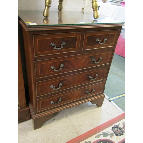 476 - REPRODUCTION NARROW CHEST of 5 various drawers