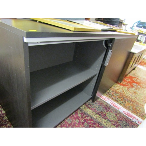 481 - IKEA CABINET, Ikea black ash double door cabinet, 160cm width