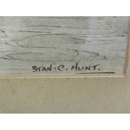 67 - STAN C HUNT, pencil sketch 