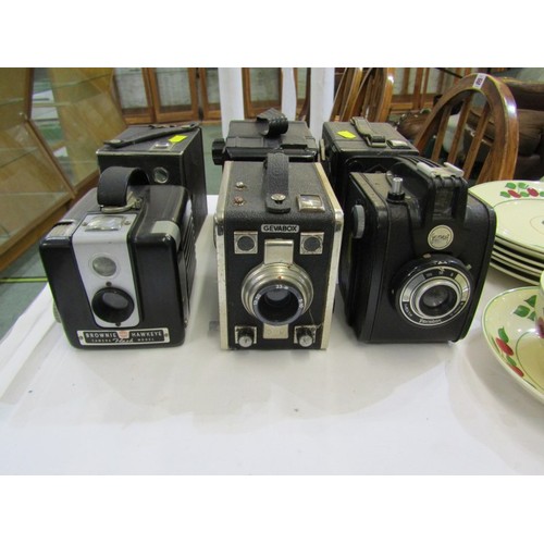 75 - VINTAGE BOXED CAMERAS, 12 vintage boxed cameras including the Kodak Brownie flash B, Kodak  Duaflex,... 