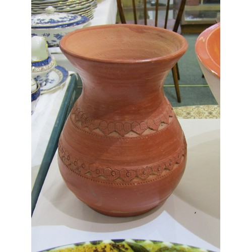 79 - CELTIC POTTERY, large celtic pottery bowl, large art pottery bowl and earthenware vase