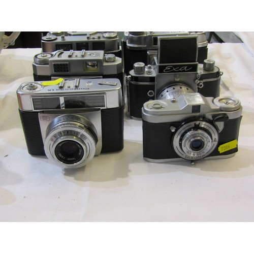 86 - VINTAGE CAMERAS, 12 assorted vintage cameras including a Beirette Junior, a Zeiss Ikon Contessa LK, ... 