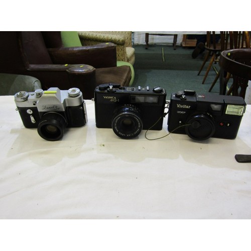 91 - 12 VINTAGE CAMERAS, including Zeiss Ikon, Compur-Rapid, Kodak Compur-Rapid, Retina 1B, Mamiya 35, Co... 