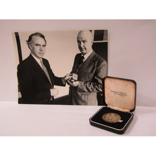 442 - MEDALS & EPHEMERA, relating to Mr F Hawke, The Institute Production Engineers, including a silver me... 