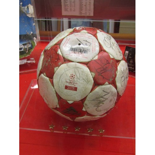 426 - LIVERPOOL CHAMPIONS LEAGUE FINAL DISPLAY, 2005 cased display for the Liverpool Champions League fina... 