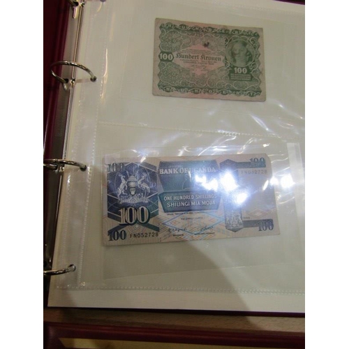 117 - 2 x RED ALBUMS OF WORLD BANK NOTES