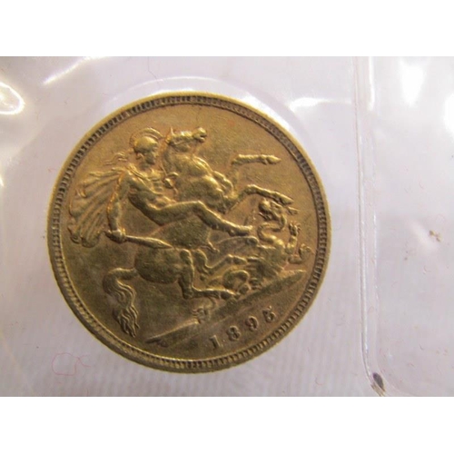 123 - 1895 VICTORIA GOLD HALF SOVEREIGN