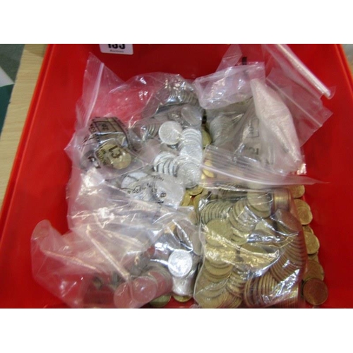 135 - FRENCH COINS, tub of assorted French coins