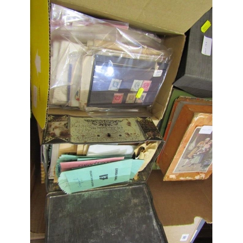 139 - Series of 4 starter collections in 5 albums plus loose on & off paper, stamps in 3 boxes/tin/folder;... 