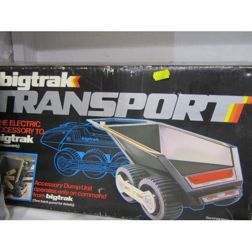 225 - BIG TRACK, a boxed Big Track programmable electronic vehicle together with a boxed trailer