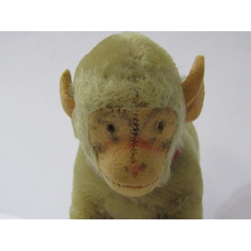 225A - VINTAGE MONKEY FIGURE, with straw body 19cms