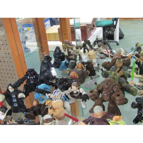 248 - STAR WARS, plastic container of Star Wars mixed figures by Hasbro, including Darth Vader, Storm Troo... 