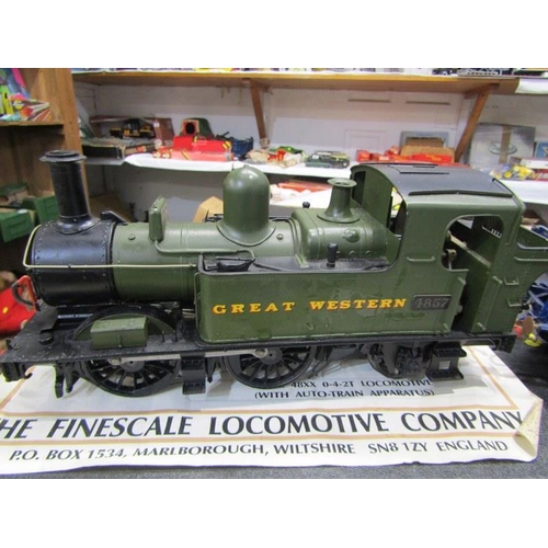 250C - THE FINE SCALE LOCOMOTIVE COMPANY, boxed gauge 1 locomotive of GWR 0-4-T2 locomotive in the Great We... 