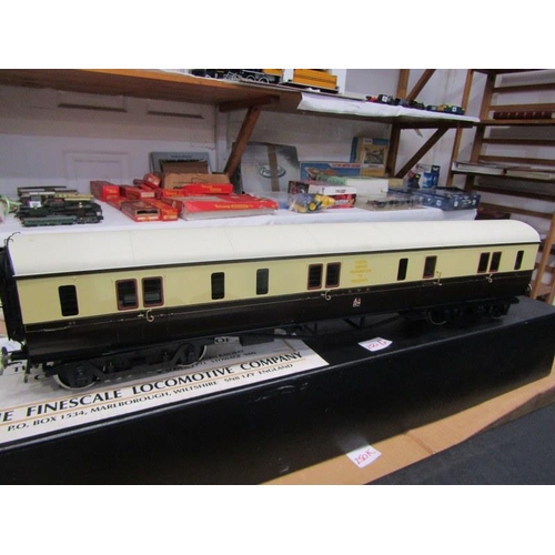 250G - THE FINE SCALE LOCOMOTIVE COMPANY, boxed Great Western Railway Stowage Van