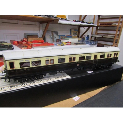 250H - THE FINE SCALE LOCOMOTIVE COMPANY, gauge 1, 1:32 scale Great Western Railways A30 Carriage