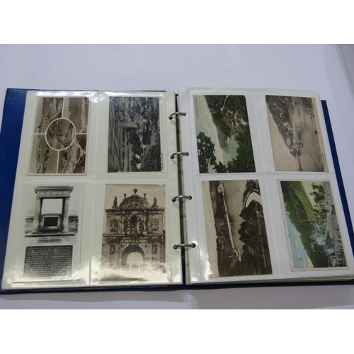 256 - DEVON POSTCARDS, modern blue album containing approx. 280 postcards relating to Devon, including sev... 