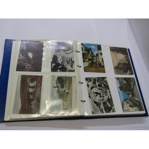 256 - DEVON POSTCARDS, modern blue album containing approx. 280 postcards relating to Devon, including sev... 