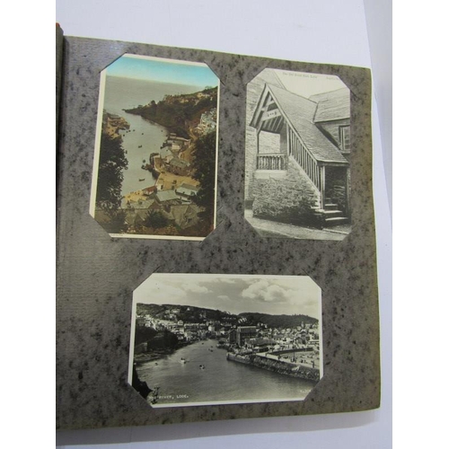 265 - DEVON & CORNWALL POSTCARDS, 3 albums of approximately 300 topographical postcards mainly related to ... 