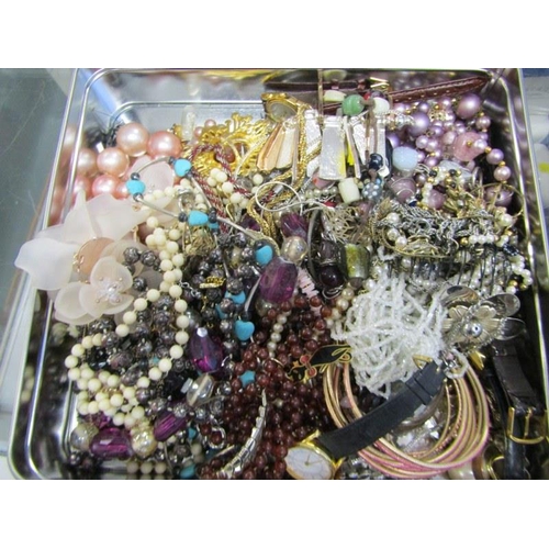 405A - MIXED COSTUME JEWELLERY, including beaded necklaces, bracelets, pendants on chain, plated jewellery ... 