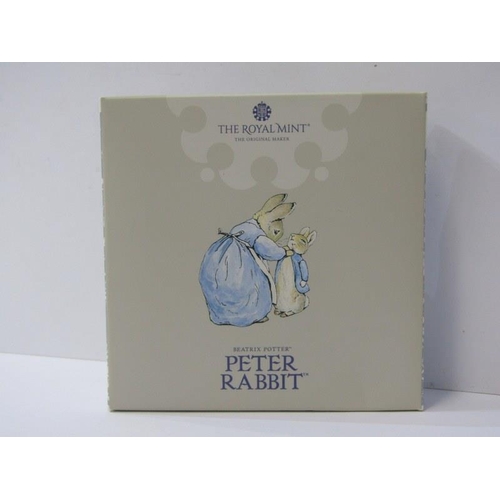 47 - SILVER PROOF £2 COIN, Royal Mint 2021 £2 silver proof 1 oz coin, Peter Rabbit, boxed with COA, no 15... 