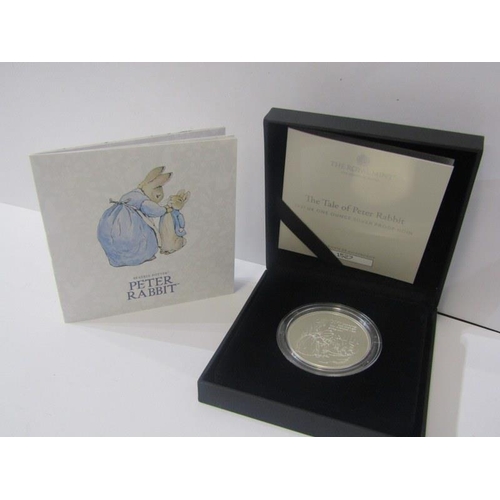 47 - SILVER PROOF £2 COIN, Royal Mint 2021 £2 silver proof 1 oz coin, Peter Rabbit, boxed with COA, no 15... 