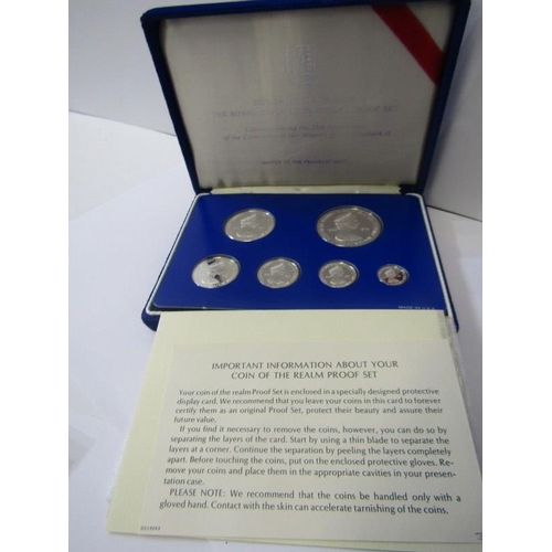 62 - 1978 BRITISH VIRGIN ISLANDS ROYAL CORONATION JUBILEE, silver proof 8 coin set one dollar to one cent... 