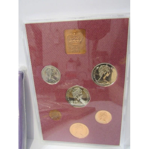 65 - 1978,1979,1980 Coinage of Great Britain & Northern Ireland coin sets, 1982 proof coin set of Great B... 