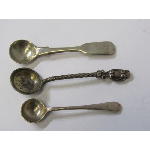 32 - PAIR OF GEORGIAN FORKS, pair of Georgian silver forks, possibly London 1770, also collection of silv... 