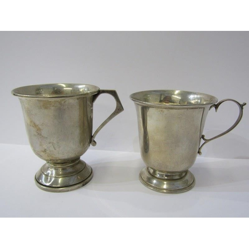 55 - SILVER MUGS, collection of 4 various HM silver Christening mugs, total weight 283 grams