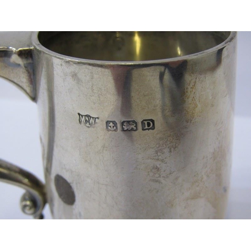 55 - SILVER MUGS, collection of 4 various HM silver Christening mugs, total weight 283 grams